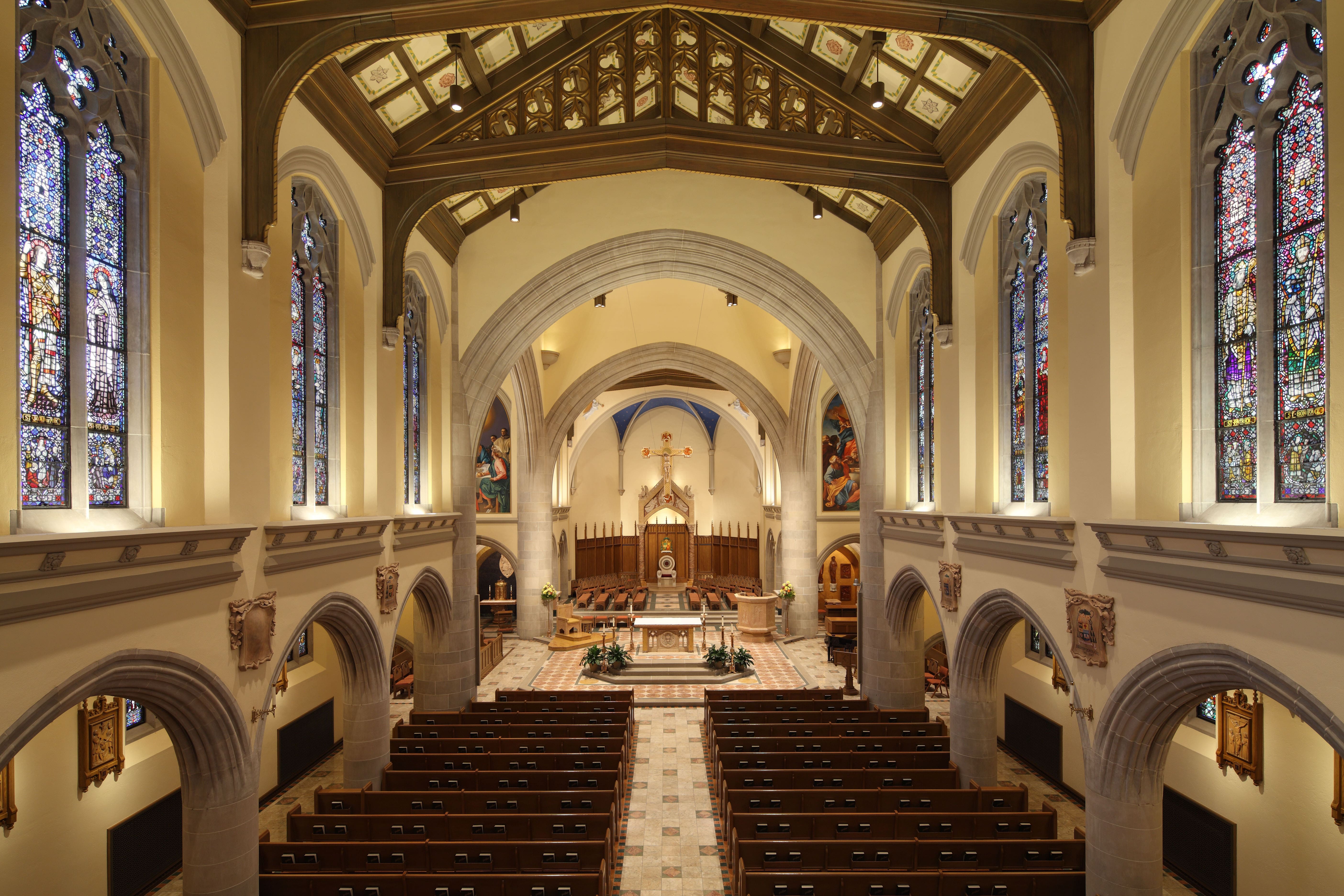 cathedral of the blessed sacrament after restoration